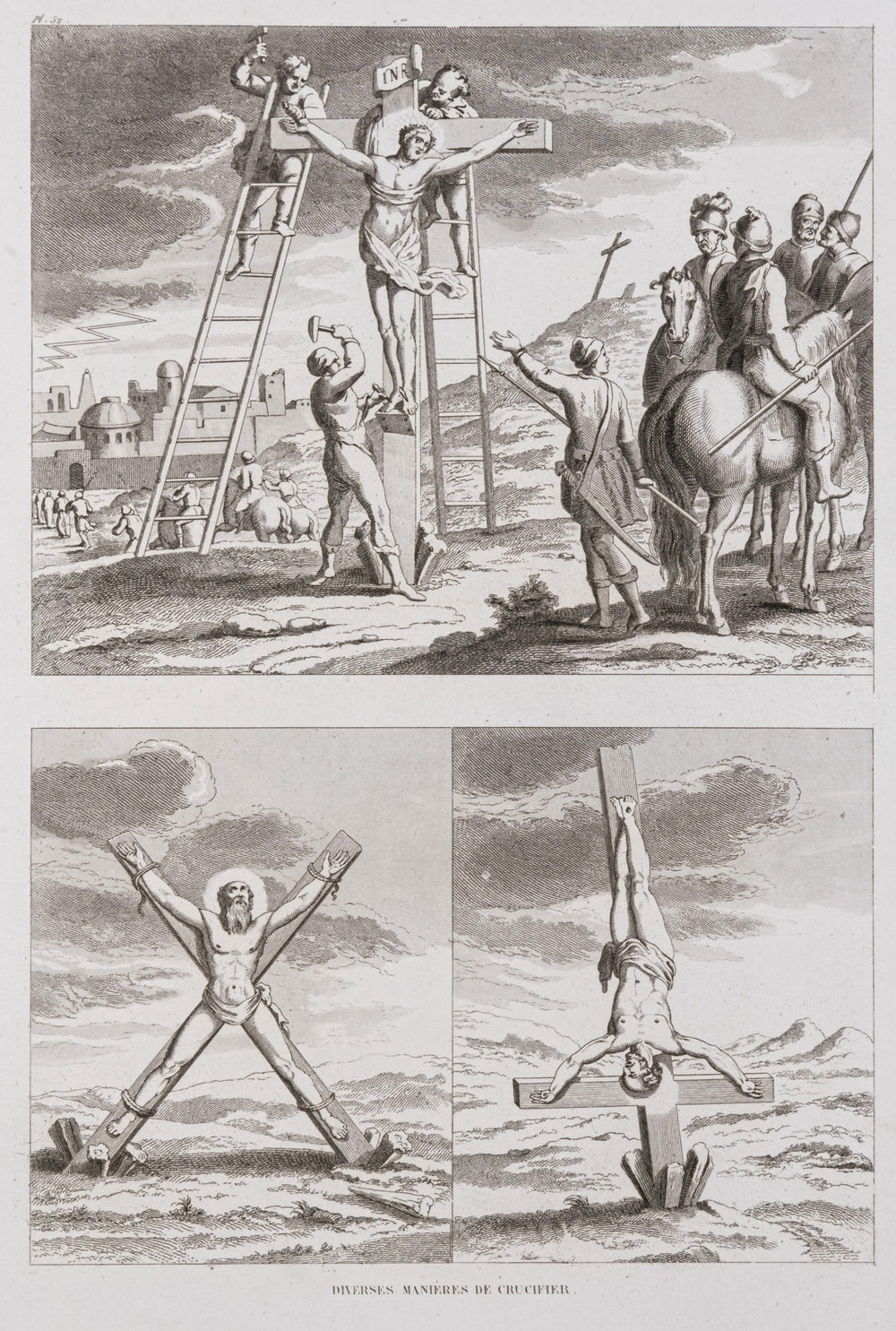 GRAVURE DIVERSES MANIERES DE CRUCIFIER - RELICS