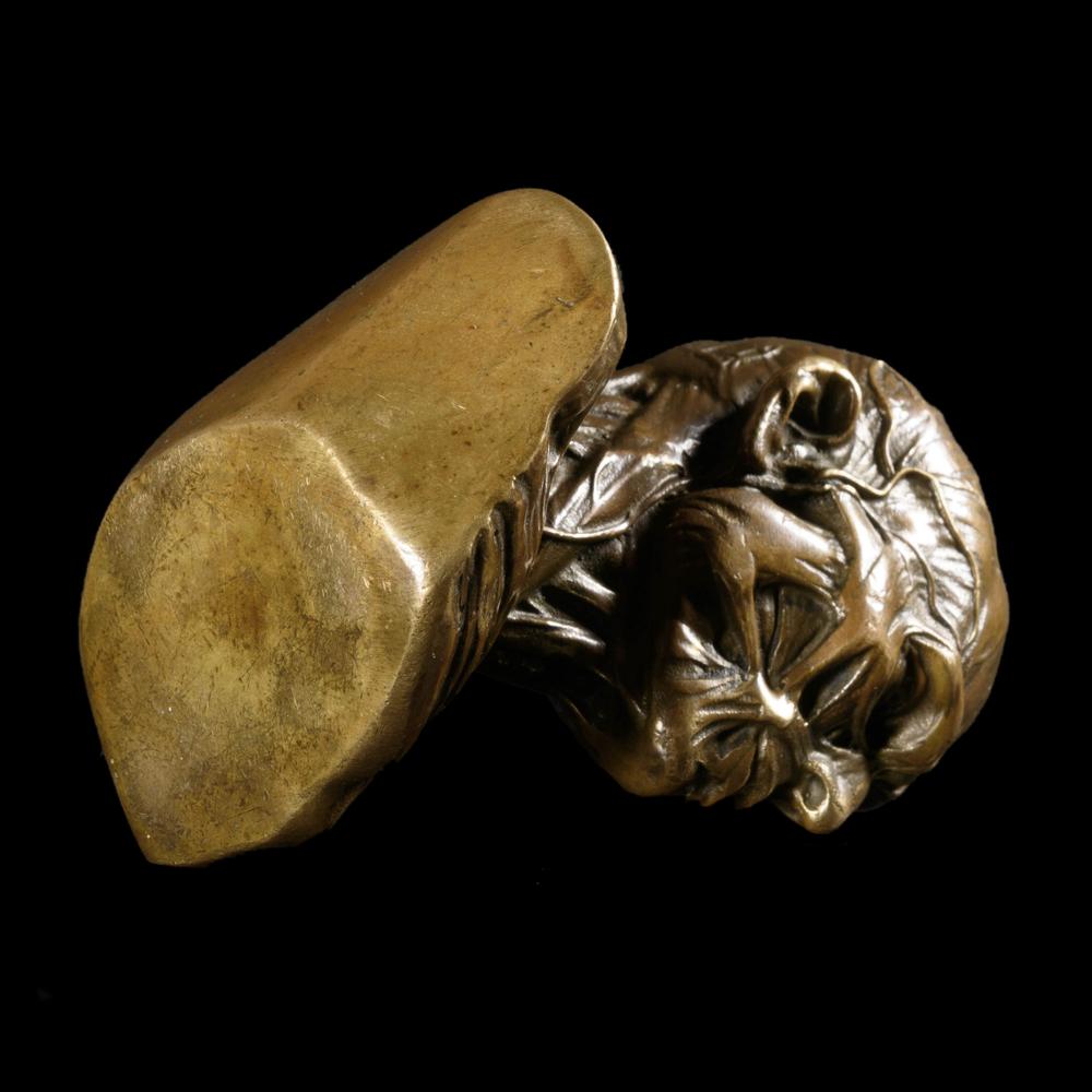 PETIT BUSTE D’ÉCORCHÉ MÉDICAL EN BRONZE - RELICS