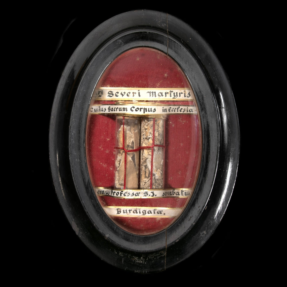 RELIQUARY, FIRST CLASS RELICS EX OSSIBUS OF SAINT SÉVÈRE - RELICS