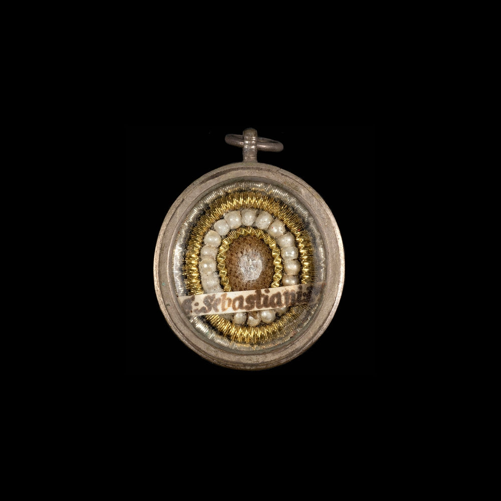 RELIQUARY, RELIC OF SAINT SEBASTIAN - RELICS