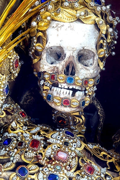 Squelettes de martyrs vêtus de bijoux "Les Saints de catacombes"-RELICS