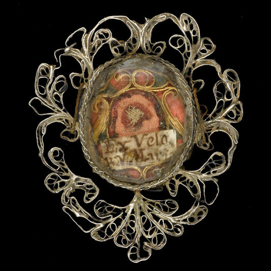 18th century RELIQUARY OF MARY'S VEIL - RELICS