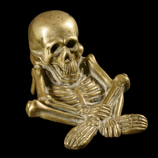 ANGLAIS : 19TH-CENTURY MEMENTO MORI SKELETON INKWELL - RELICS