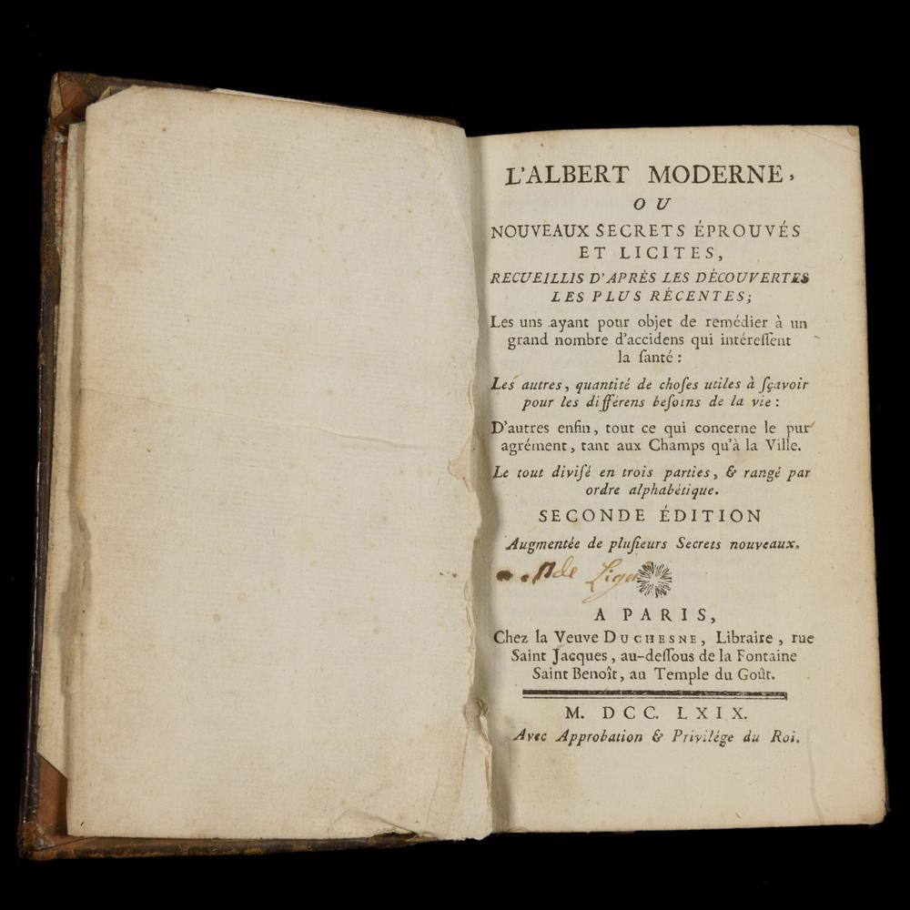 Albert le Grand + Alletz (1743 + 1769) - RELICS