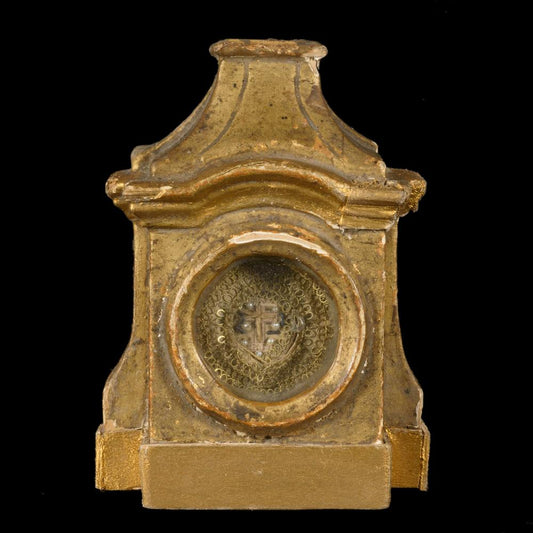 BAROQUE RELIQUARY OF THE TRUE CROSS - RELICS