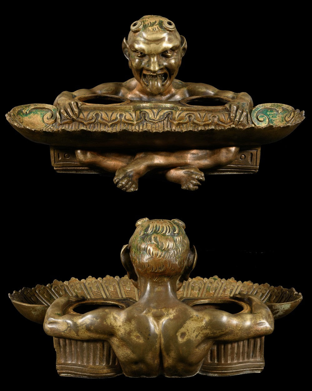 BRONZE DEVIL INKWELL - RELICS