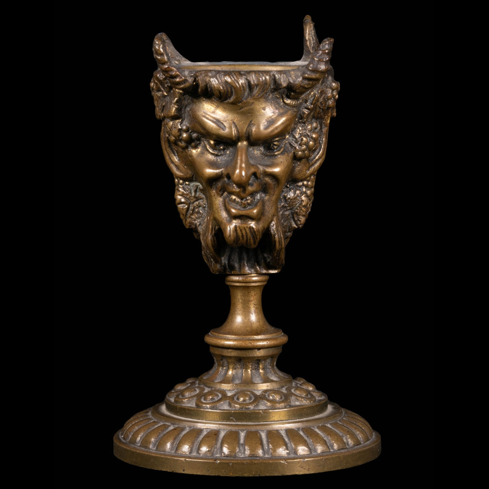 BRONZE VASE WITH DEVIL FACES - RELICS