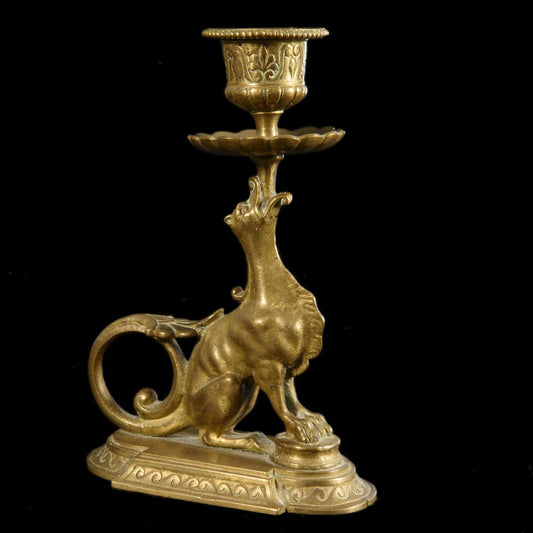 CANDLESTICK WITH FANTASTIC CHIMERA - RELICS