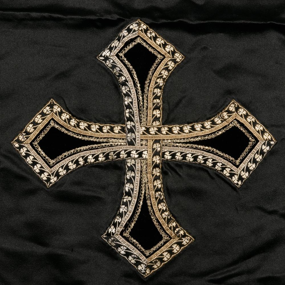 CORPORAL NOIR POUR OFFICE DES MORTS – XIXᵉ SIÈCLE - RELICS