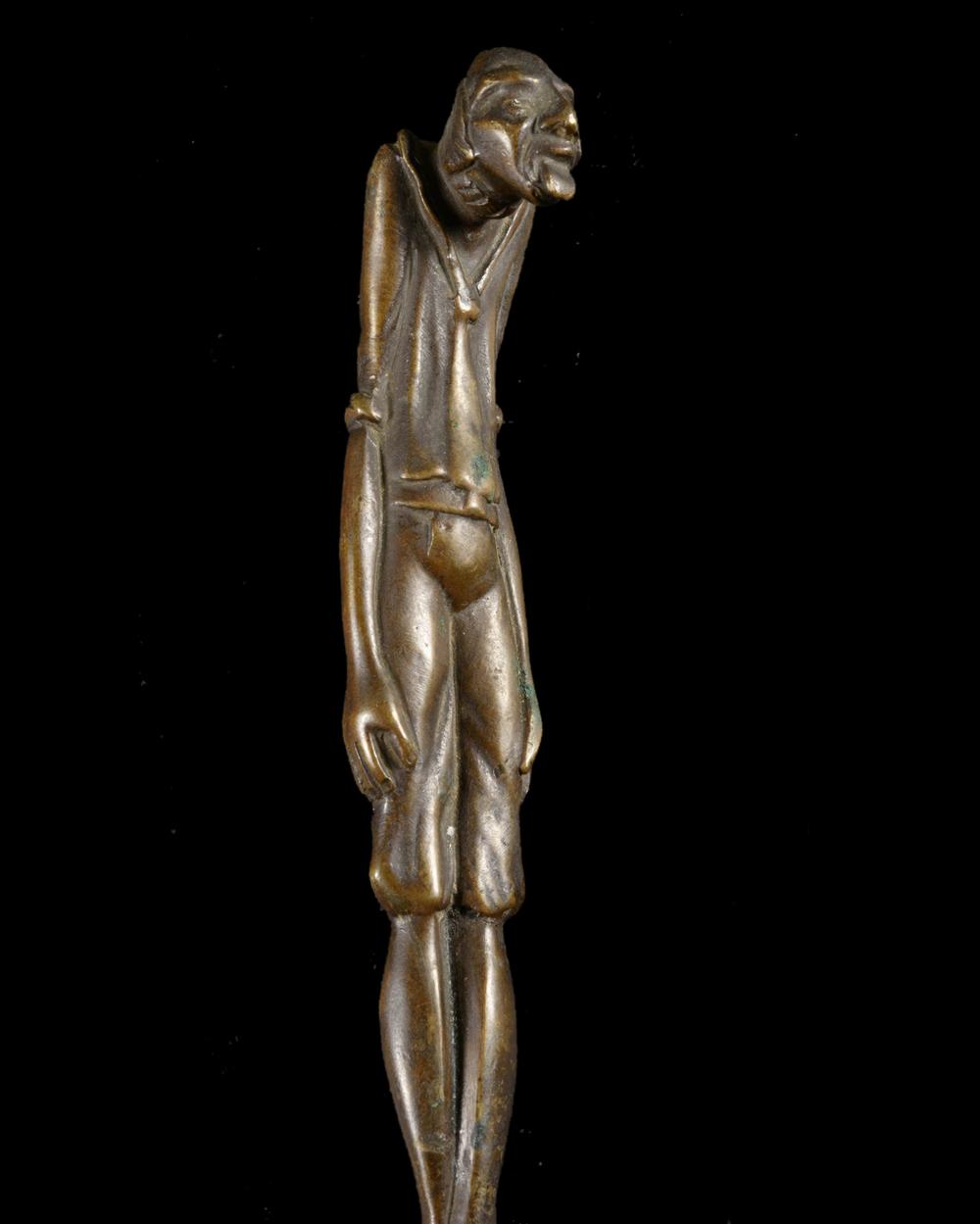 CUILLÈRE DU PENDU – AMULETTE ALPINE EN BRONZE (GALGENMANN), XVIIIᵉ - RELICS