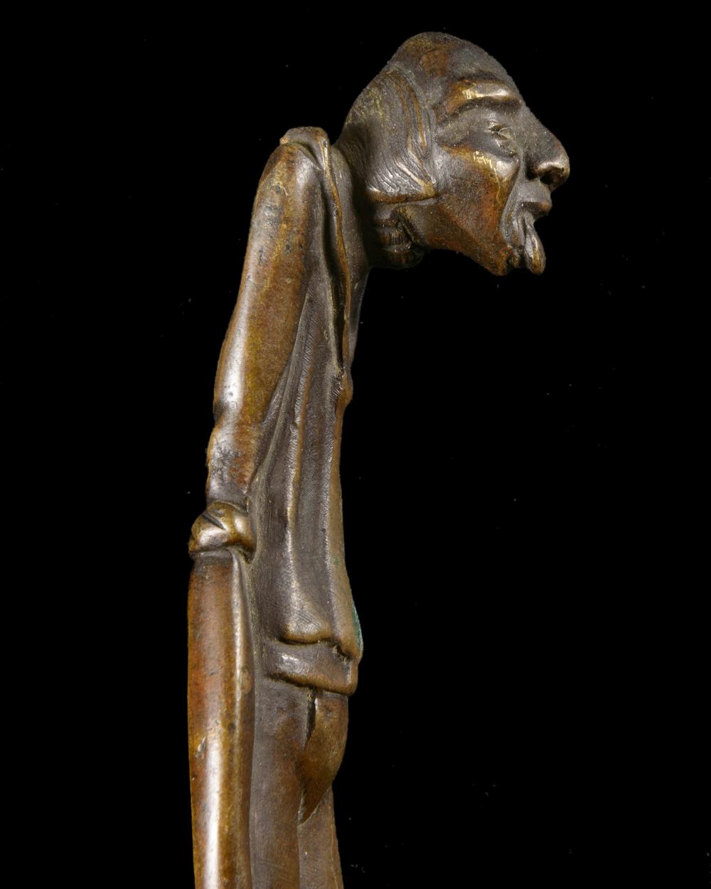 CUILLÈRE DU PENDU – AMULETTE ALPINE EN BRONZE (GALGENMANN), XVIIIᵉ - RELICS