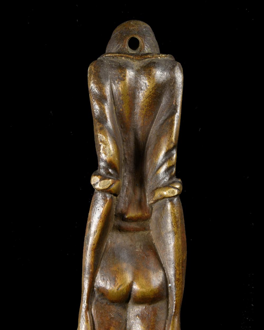 CUILLÈRE DU PENDU – AMULETTE ALPINE EN BRONZE (GALGENMANN), XVIIIᵉ - RELICS