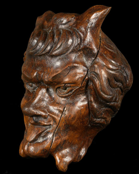 DEMONIC HEAD SCULPTURE - RELICS