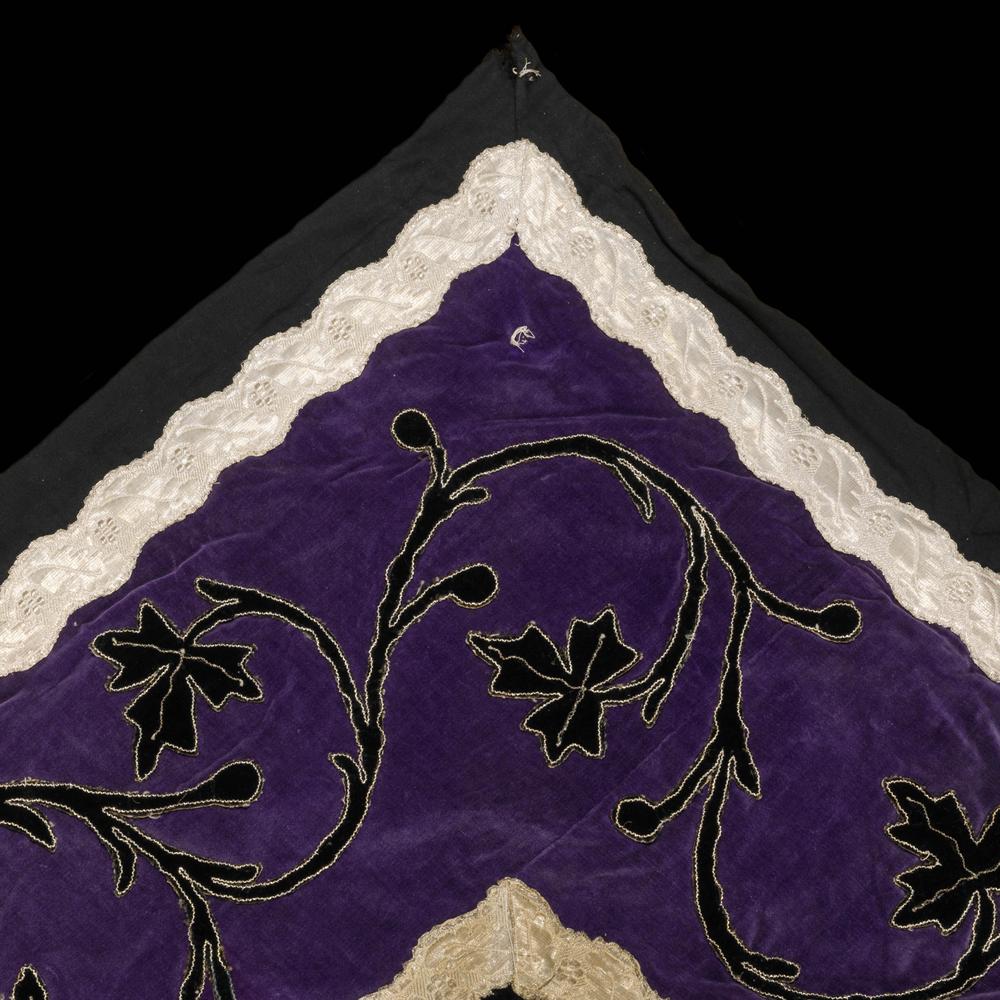 DRAP FUNÉRAIRE POUR CERCUEIL - XIXᵉ siècle - RELICS