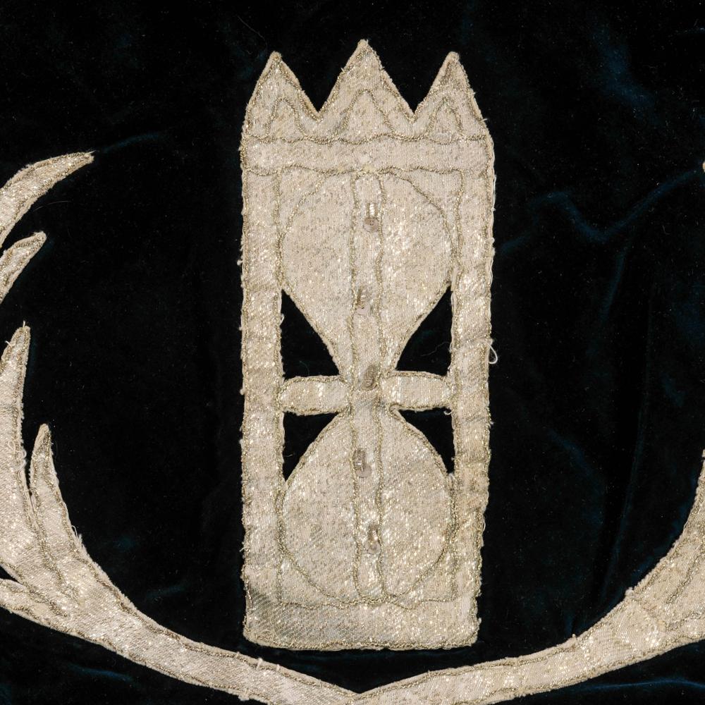 DRAP FUNÉRAIRE POUR CERCUEIL - XIXᵉ siècle - RELICS