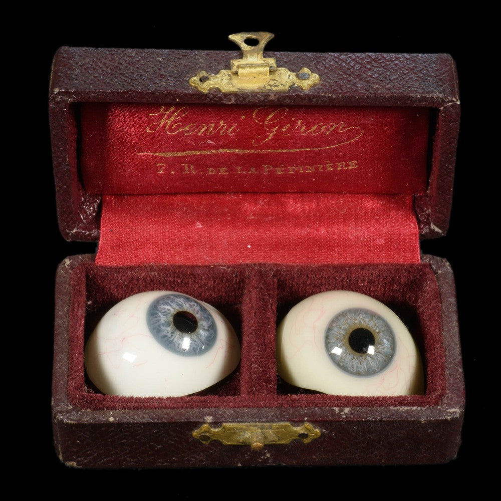 GLASS EYE BOX late 19th century - RELICS