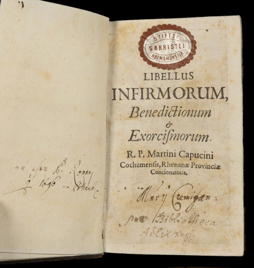 LIBELLUS INFIRMORUM – Rites et Exorcismes 1692 - RELICS