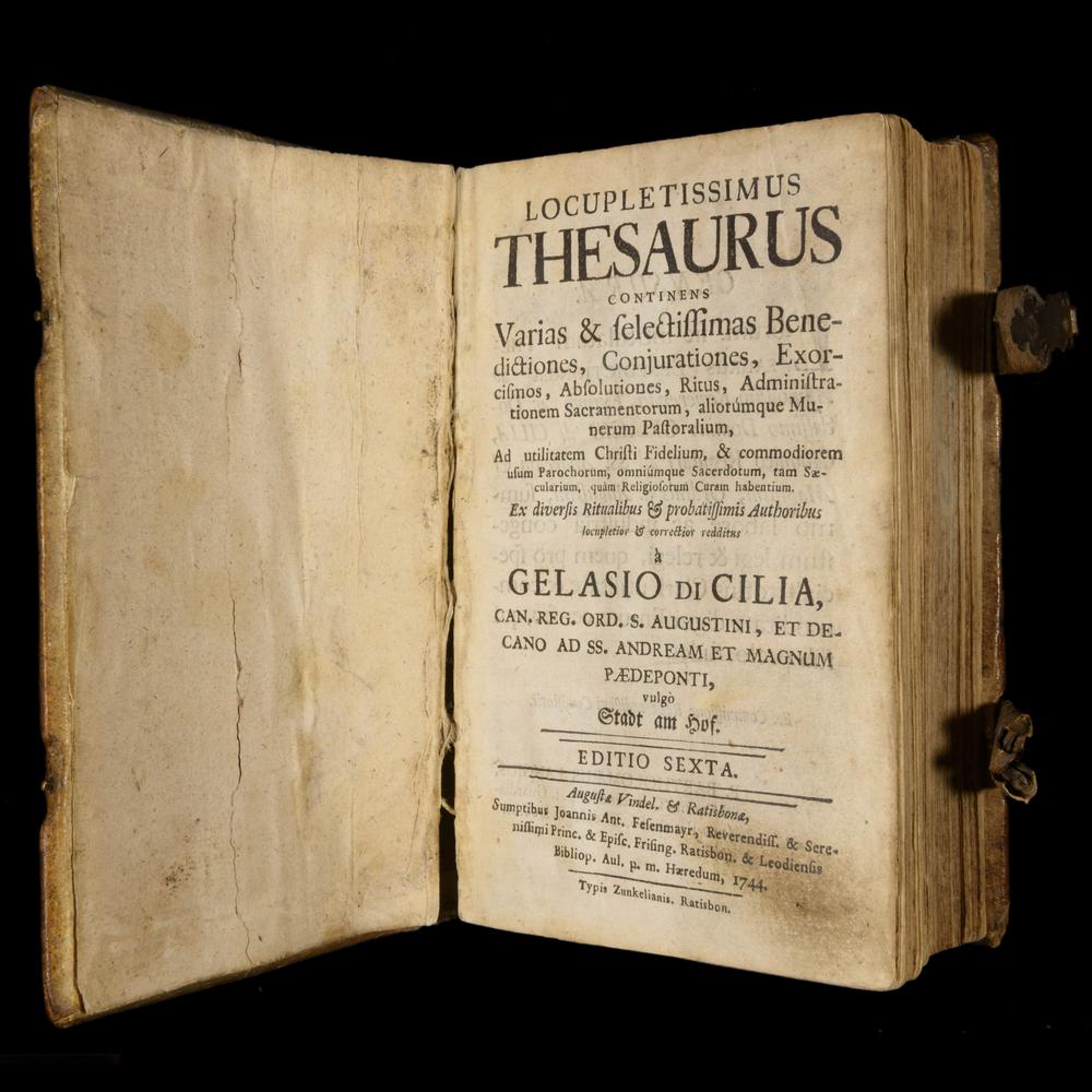 LOCUPLETISSIMUS THESAURUS Exorcismes, Bénédictions et Conjurations 1744 - RELICS