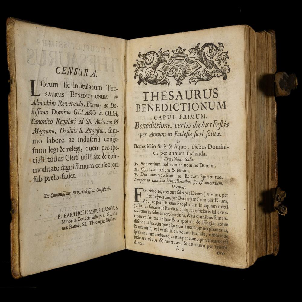 LOCUPLETISSIMUS THESAURUS Exorcismes, Bénédictions et Conjurations 1744 - RELICS
