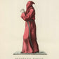 Le Pénitent rouge – gravure française du XVIIIe siècle, confrérie italienne - RELICS