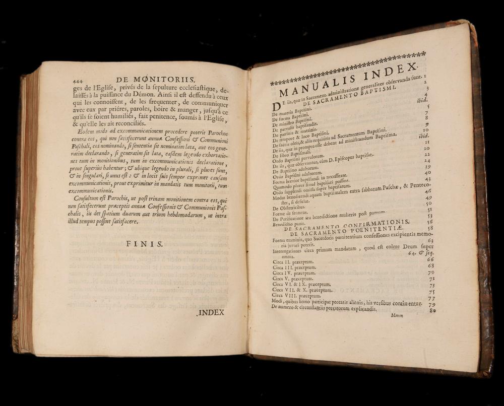 MANUALE RITUUM ECCLESIASTICORUM - Exorcismes 1687 - RELICS
