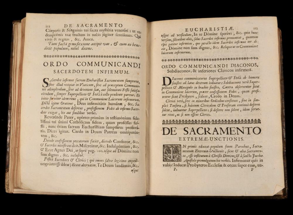 MANUALE RITUUM ECCLESIASTICORUM - Exorcismes 1687 - RELICS