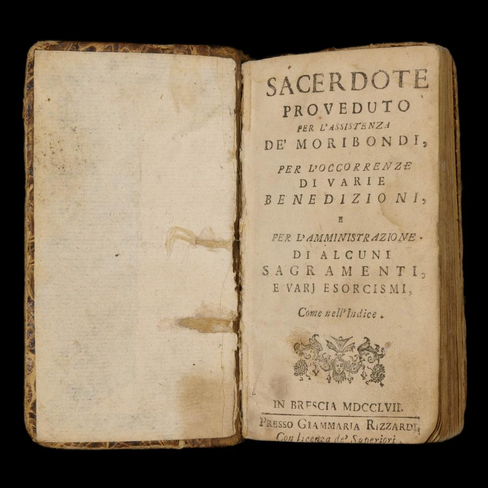 MANUEL DE RITES ET D’EXORCISMES DU XVIIIᵉ SIÈCLE, sous contrôle de l'INQUISITION - RELICS
