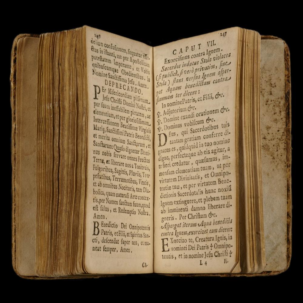 MANUEL DE RITES ET D’EXORCISMES DU XVIIIᵉ SIÈCLE, sous contrôle de l'INQUISITION - RELICS