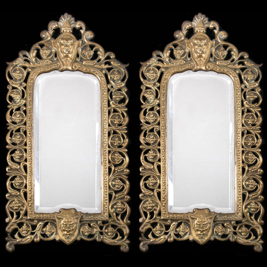 PAIR OF VAMPIRE AND DEVIL MIRRORS - RELICS
