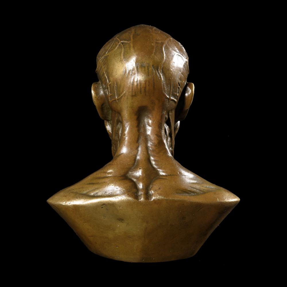PETIT BUSTE D’ÉCORCHÉ MÉDICAL EN BRONZE - RELICS