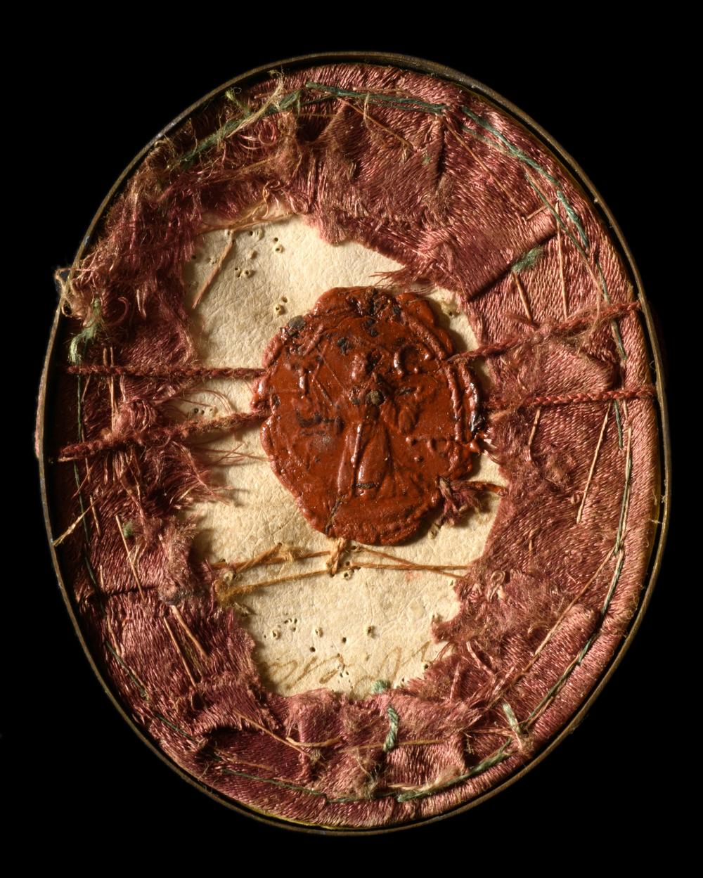 RELIQUAIRE FRANCISCAIN, VRAIE CROIX, LAIT DE MARIE avec DOCUMENT - RELICS