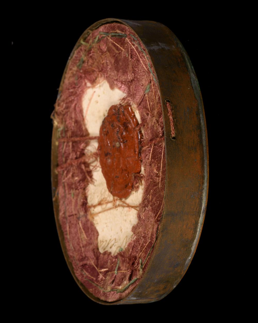 RELIQUAIRE FRANCISCAIN, VRAIE CROIX, LAIT DE MARIE avec DOCUMENT - RELICS