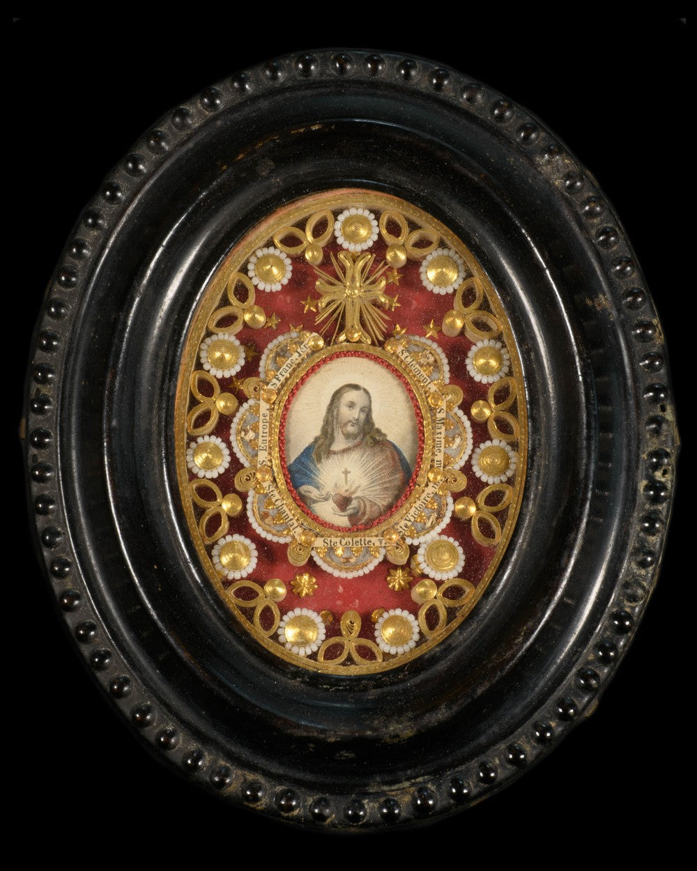 RELIQUAIRE, RELIQUES DE 7 SAINTS - RELICS