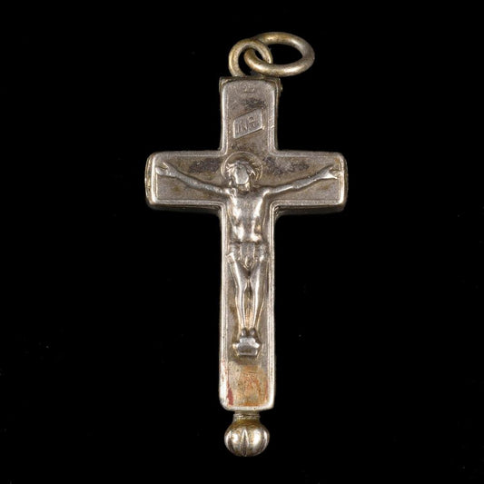 RELIQUARY CROSS CONTAINING A RELIC OF THE TRUE CROSS - RELICS
