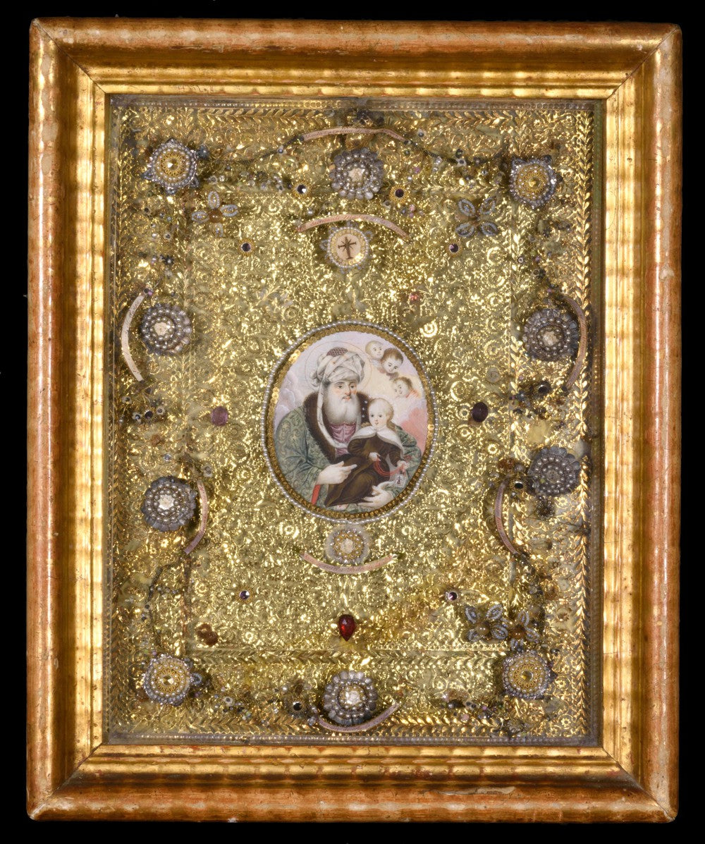 RELIQUARY FRAME OF THE TRUE CROSS AND SAINT JOACHIM - RELICS