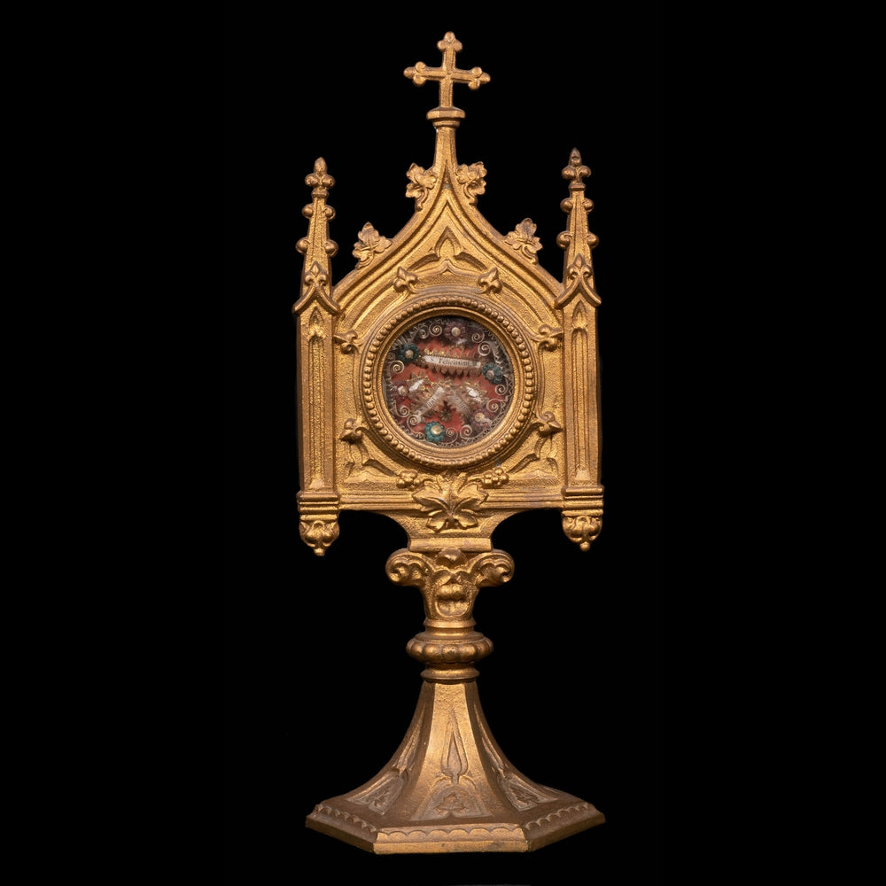 RELIQUARY MONSTRANCE, RELICS OF ST FELICISSIME, ST VITAL AND ST JUSTINE - RELICS
