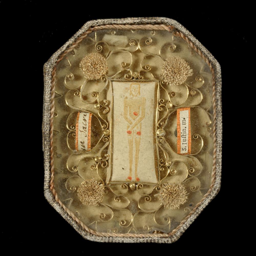 RELIQUARY OF THE HOLY SHROUD AND SAINT JUSTIN - RELICS