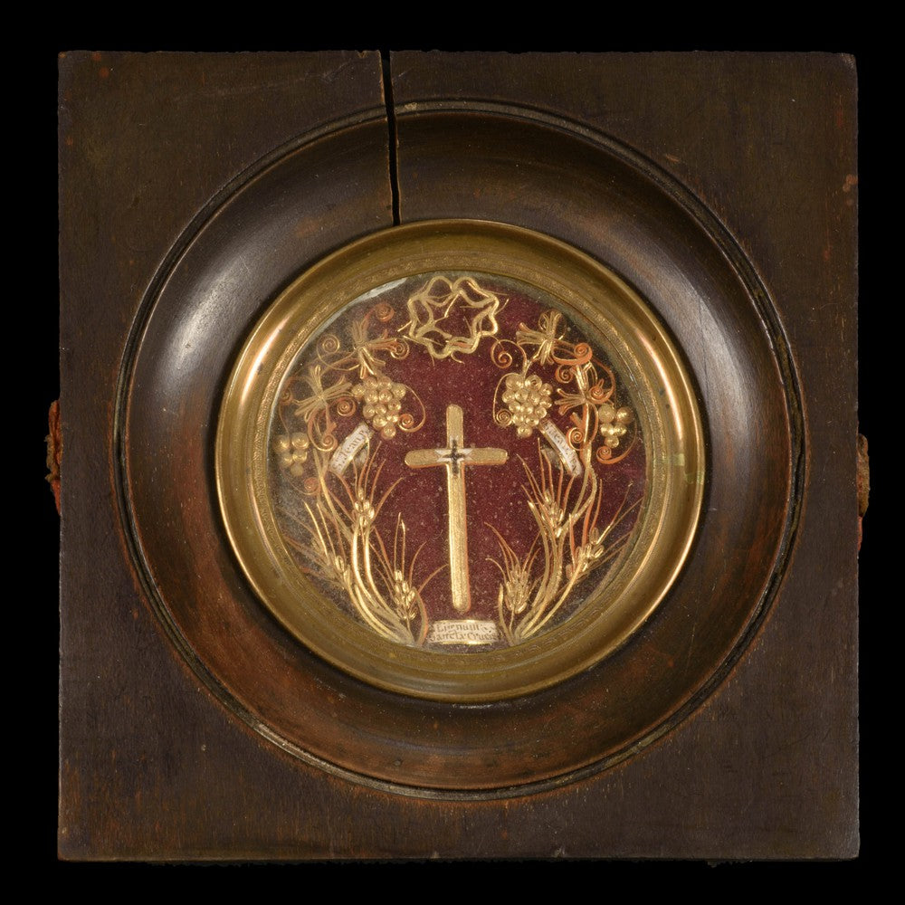 RELIQUARY OF THE TRUE CROSS + VATICAN DOC - RELICS