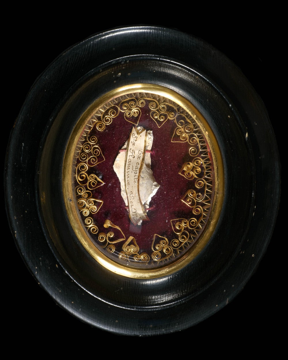RELIQUARY, RELIC OF THE SKULL OF SAINT FLAMINE - RELICS