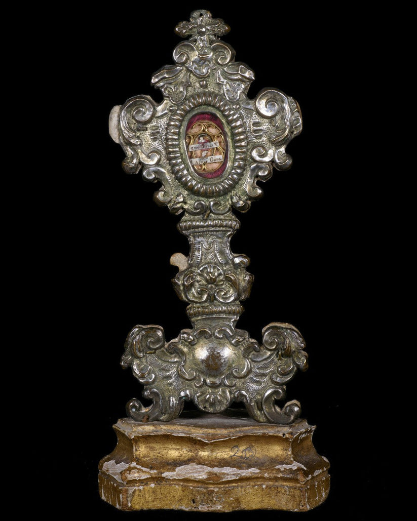 Reliquaire Rare De Sainte Thérèse En Cuir Et Étoffe - Ayant Touché La Sainte - Occasion - Objet De Dévotion