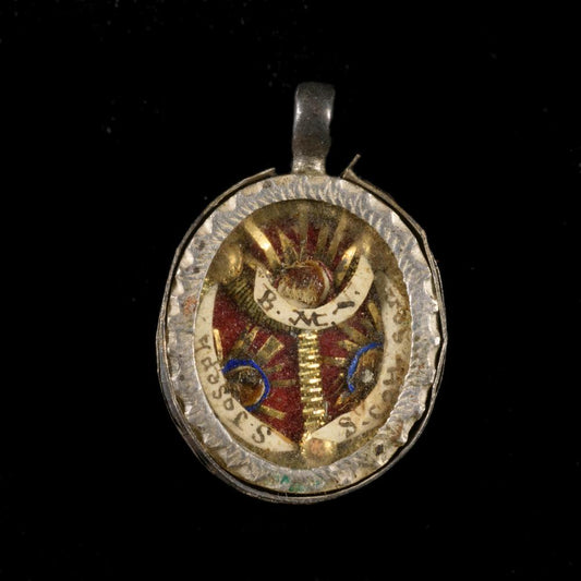 RELIQUARY VIRGIN MARY AND 2 SAINTS - RELICS