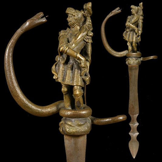 RITUAL DAGGER WITH KNIGHT AND SERPENT - RELICS