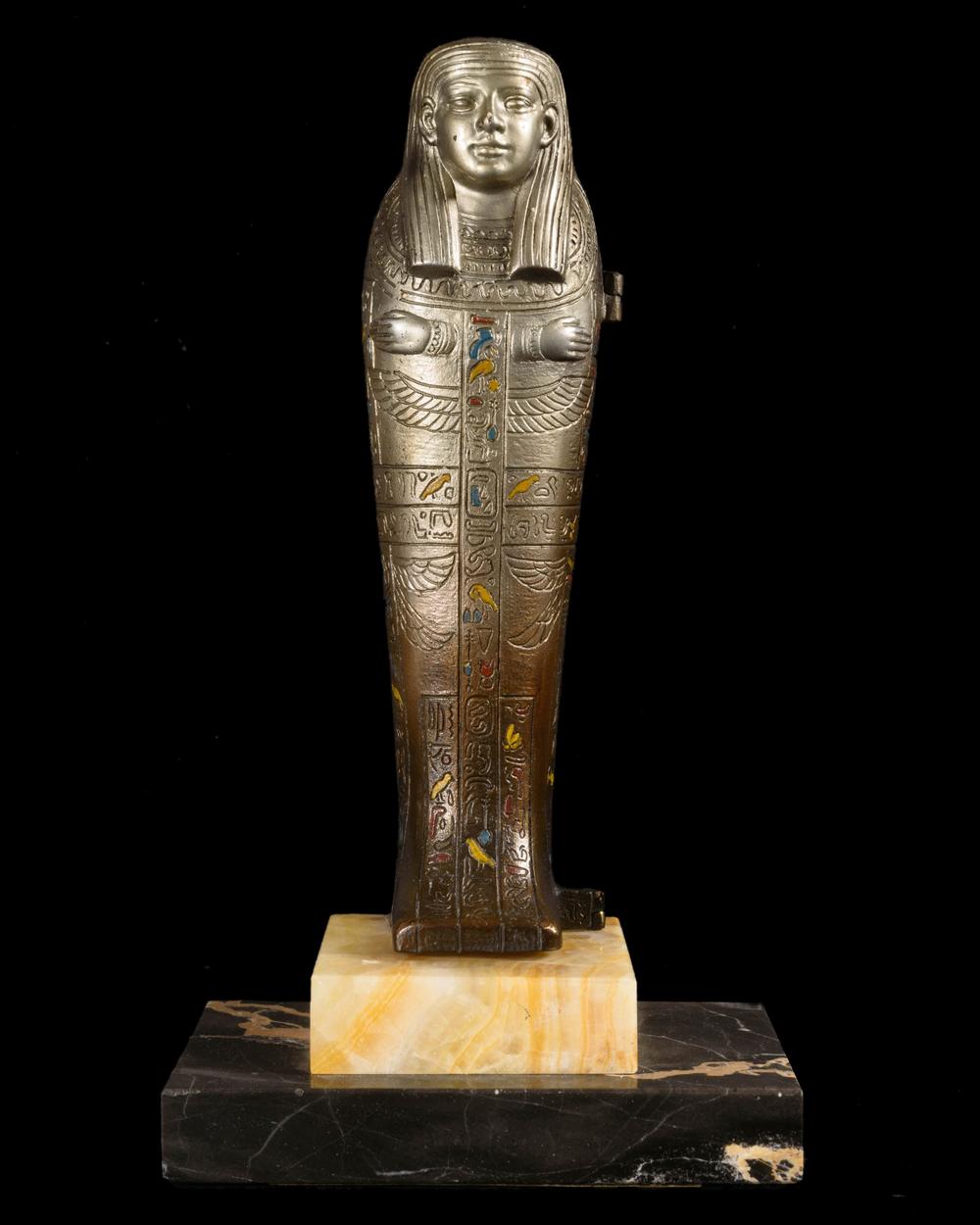 SARCOPHAGE ÉROTIQUE ART DÉCO EN BRONZE – BERGMANN - RELICS