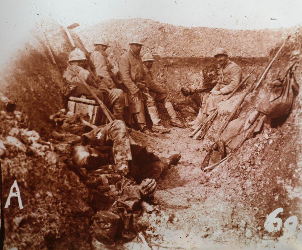 STÉRÉOSCOPE & 200 PLAQUES WW1 - RELICS