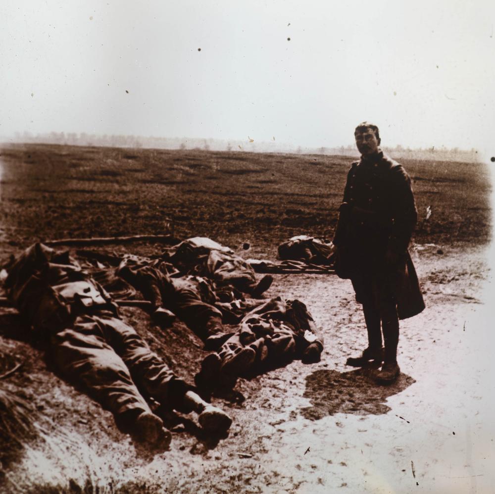 STÉRÉOSCOPE & 200 PLAQUES WW1 - RELICS