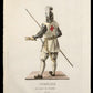 TEMPLAR KNIGHT IN BATTLE ATTIRE – original 18th-century engraving - RELICS