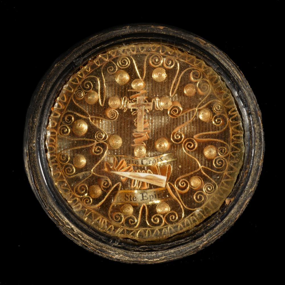 TRAVEL RELIQUARY OF THE TRUE CROSS AND THE HOLY THORN - RELICS