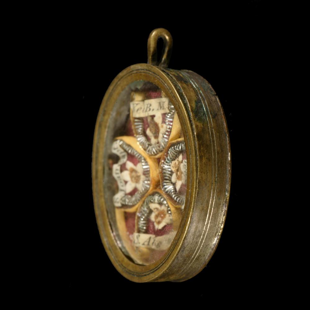 relique sainte vierge + 3 saints - RELICS